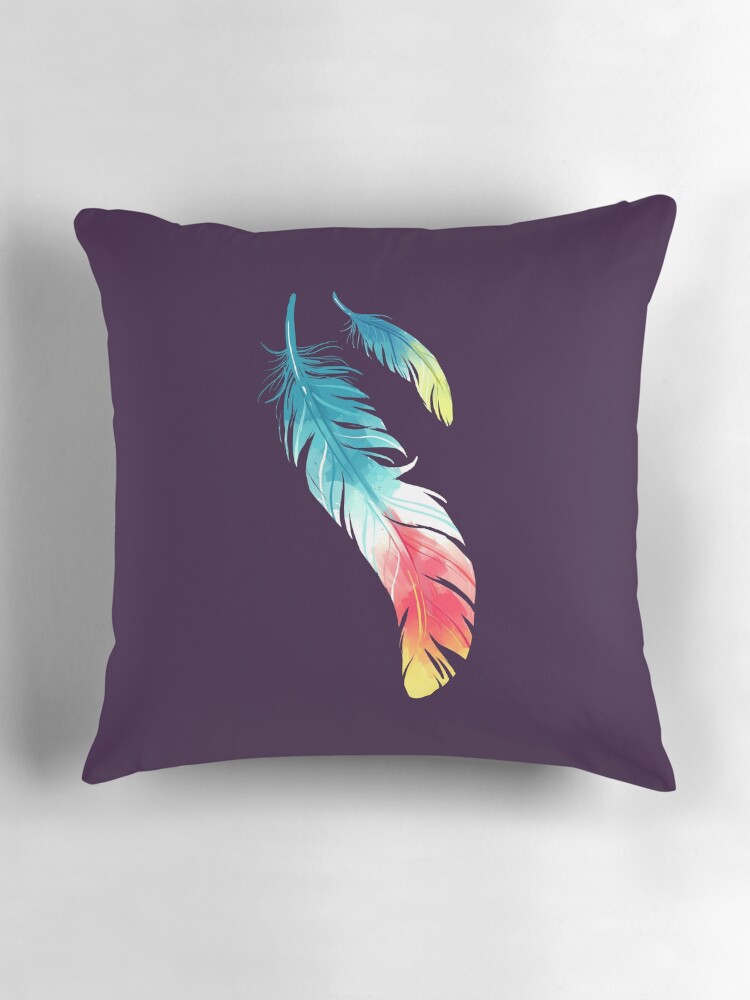 Thumbnail 3 of 4, Pillow, Feather designed and sold by freeminds.