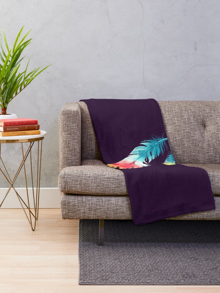 Alternate view of Feather Throw Blanket
