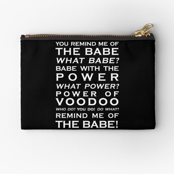 Copy of Babe With the Power Word Art Zipper Pouch