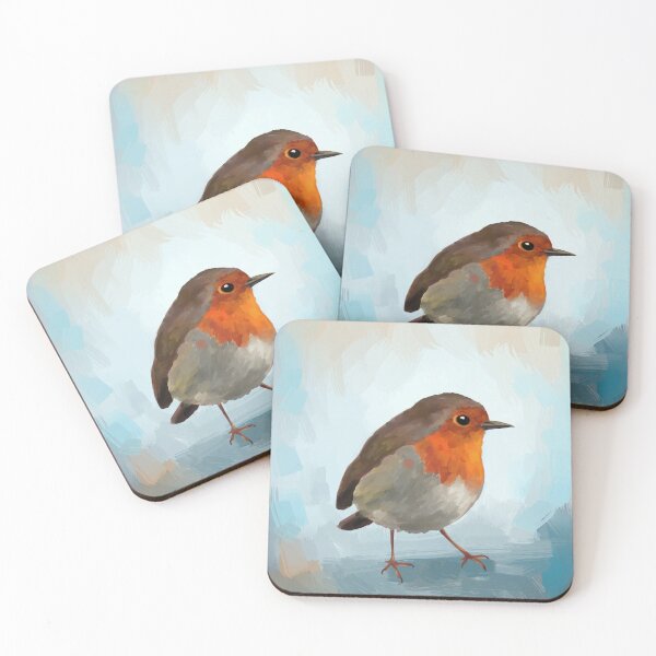 Robin Coasters (Set of 4)