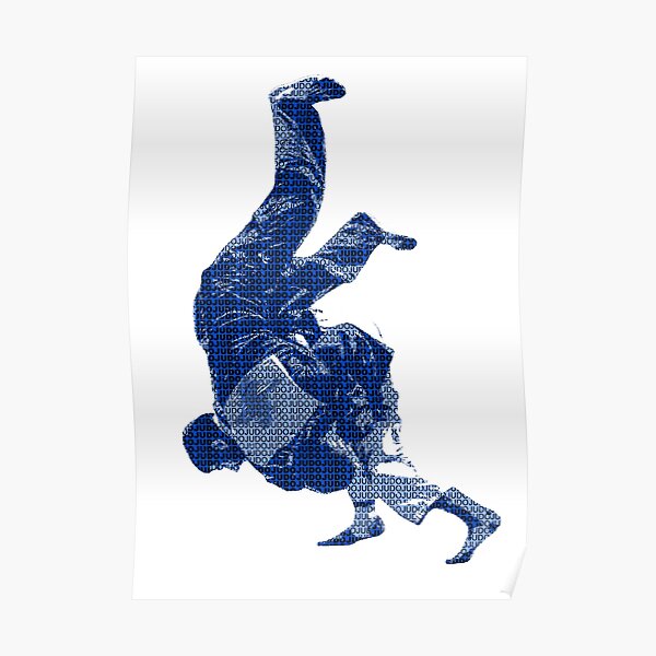 Jeté de Judo en Gi Poster