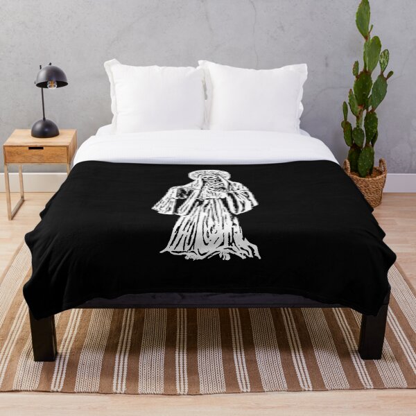 Santa Muerte. Spanish for Our Lady of Holy Death. Throw Blanket
