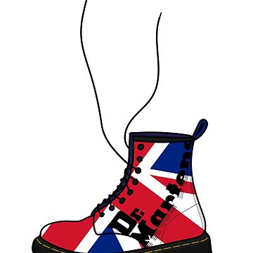 Dr. Martens Unisex Pascal Brit Combat Boot Union Jack Art Board Print for Sale by PaperBoatUK Redbubble