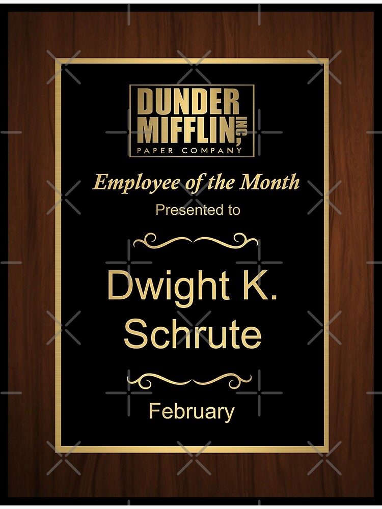 Office Dunder Mifflin Employee of Month T-Shirt