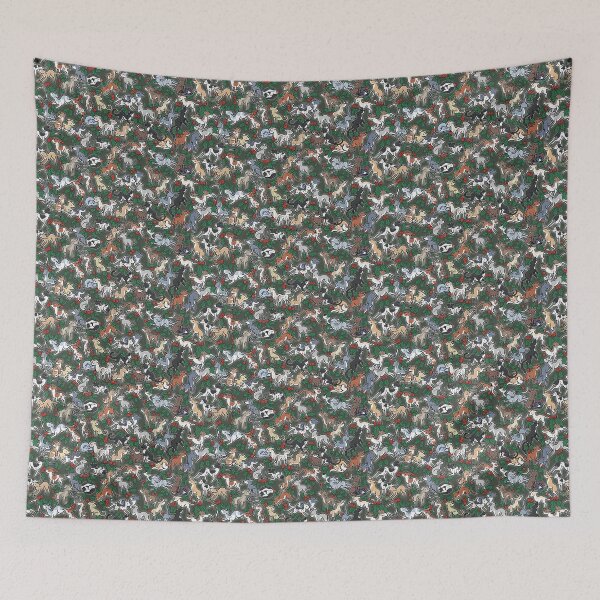 Item preview, Green Holly Hounds designed and sold by Elspeth Rose Design.