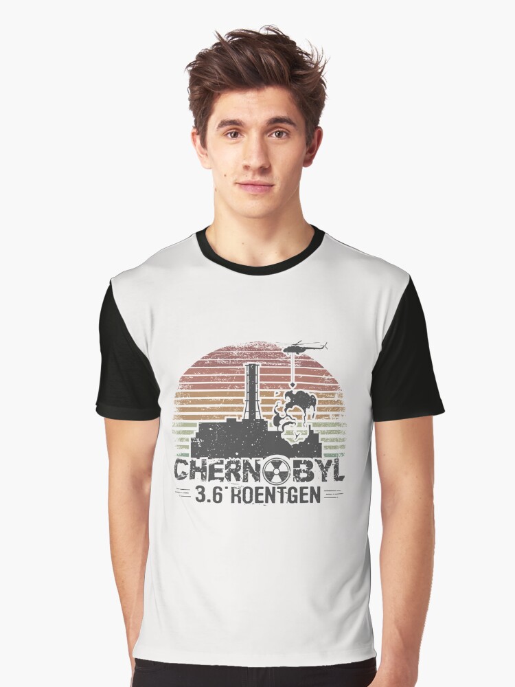 Thumbnail 1 von 5, Grafik T-Shirt, Weinlese des Tschornobyl-Atomkraftwerks designt und verkauft von alenaz.