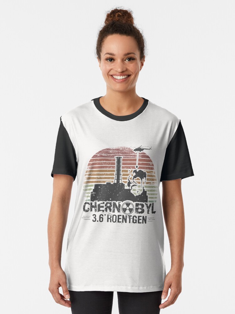 Thumbnail 2 von 5, Grafik T-Shirt, Weinlese des Tschornobyl-Atomkraftwerks designt und verkauft von alenaz.