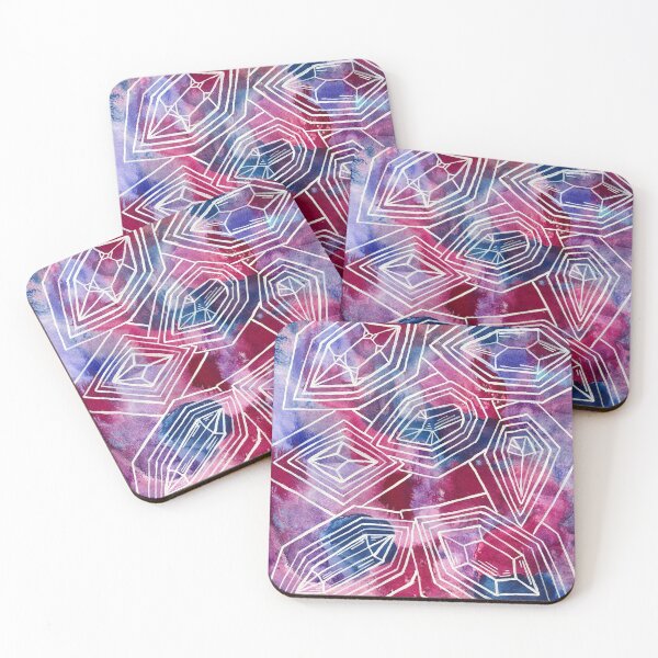 Item preview, Abstract Watercolor Jewels and Gems designed and sold by LizzieTishArtCo.