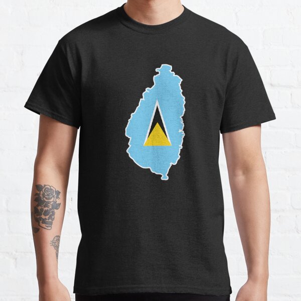 St Lucia Flag Shirt St Lucia T-shirt