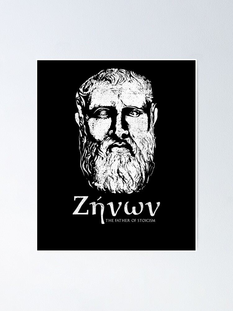 Póster «Zenón de Citium Padre del estoicismo Filósofo griego» de zeno27 |  Redbubble