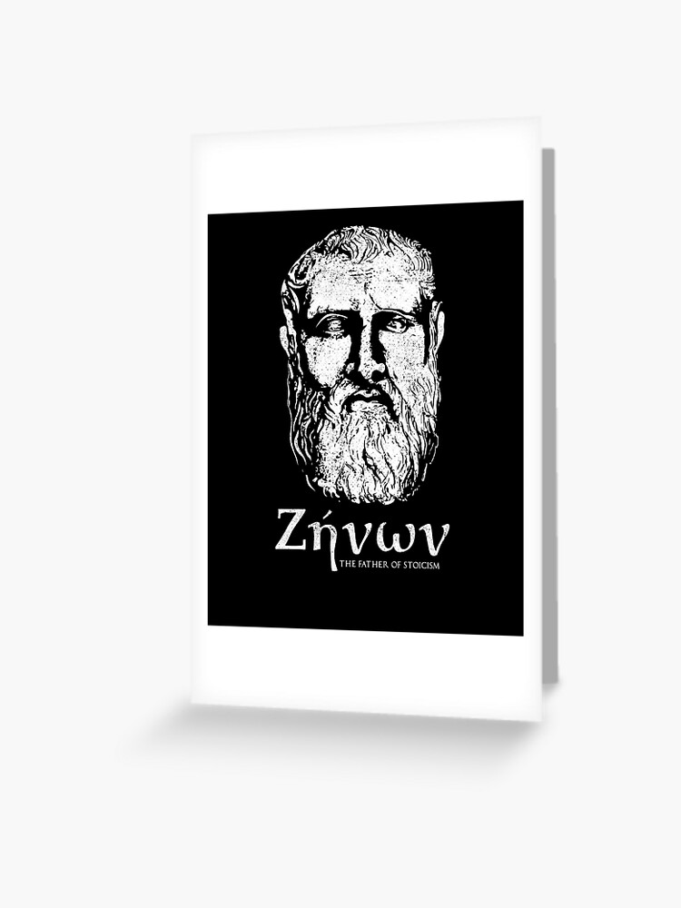 Tarjetas de felicitación «Zenón de Citium Padre del estoicismo Filósofo  griego» de zeno27 | Redbubble