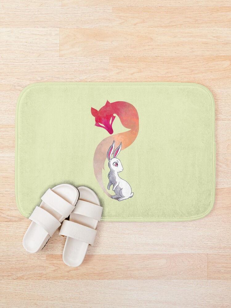 Alternate view of Rabbit and a Fox Bath Mat
