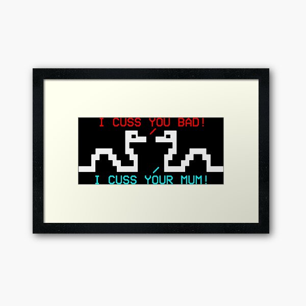They Cuss You Bad Framed Art Print
