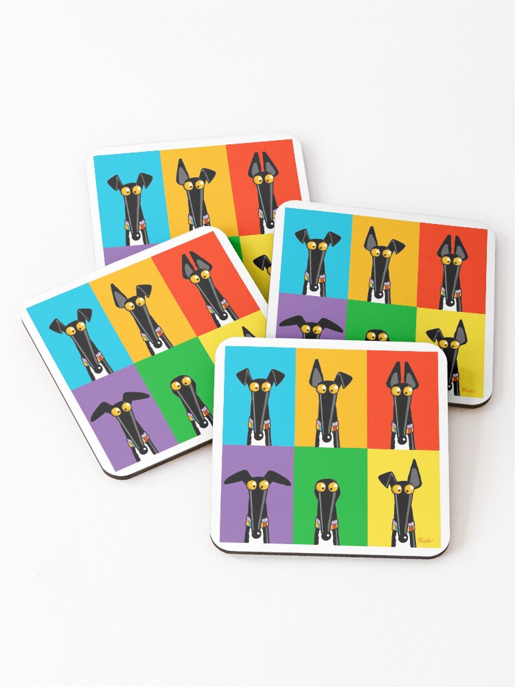 Thumbnail 1 of 5, Coasters (Set of 4), Greyhound Semaphore designed and sold by RichSkipworth.