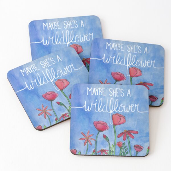 Item preview, Maybe She's a Wildflower Watercolor designed and sold by LizzieTishArtCo.