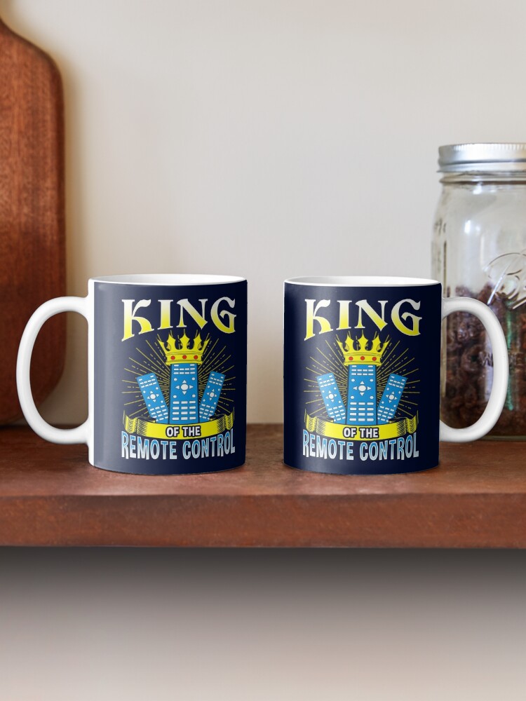 Alternate view of King of The Remote Control Coffee Mug