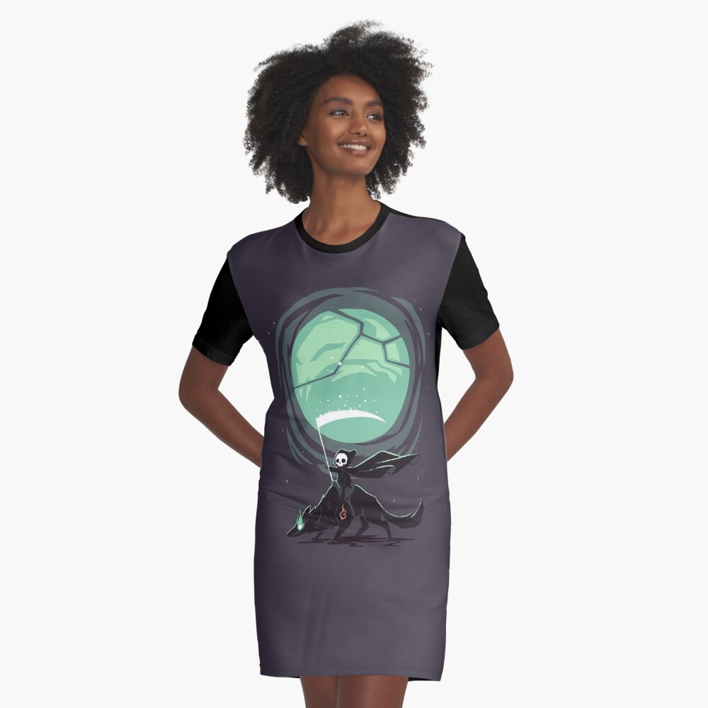 Item preview, Graphic T-Shirt Dress designed and sold by freeminds.