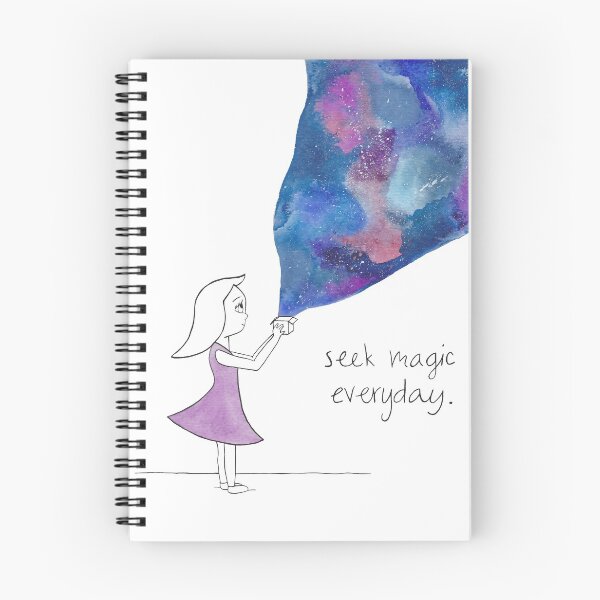 Item preview, Watercolor Seek Magic Everyday Girl  designed and sold by LizzieTishArtCo.