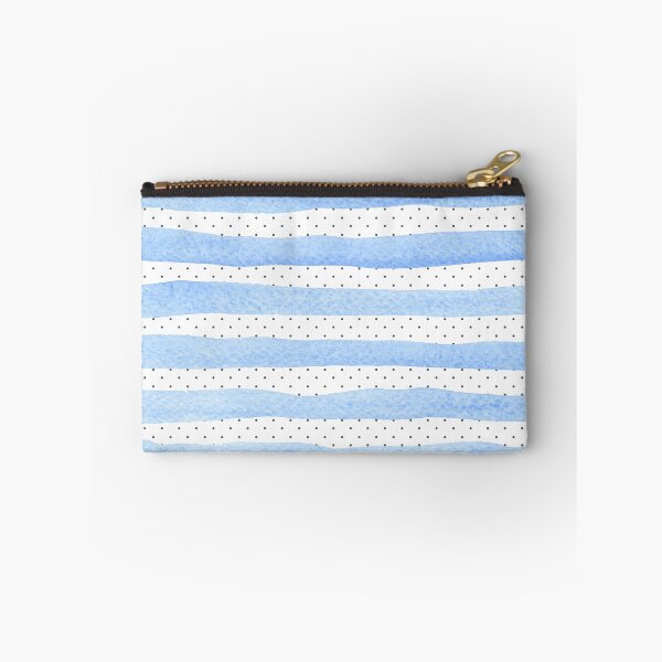 Item preview, Polka Dots Blue Stripes Pattern designed and sold by ClaudiaFlores.
