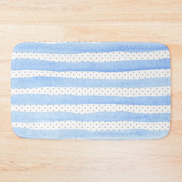 Item preview, Polka Dots Blue Stripes Pattern designed and sold by ClaudiaFlores.