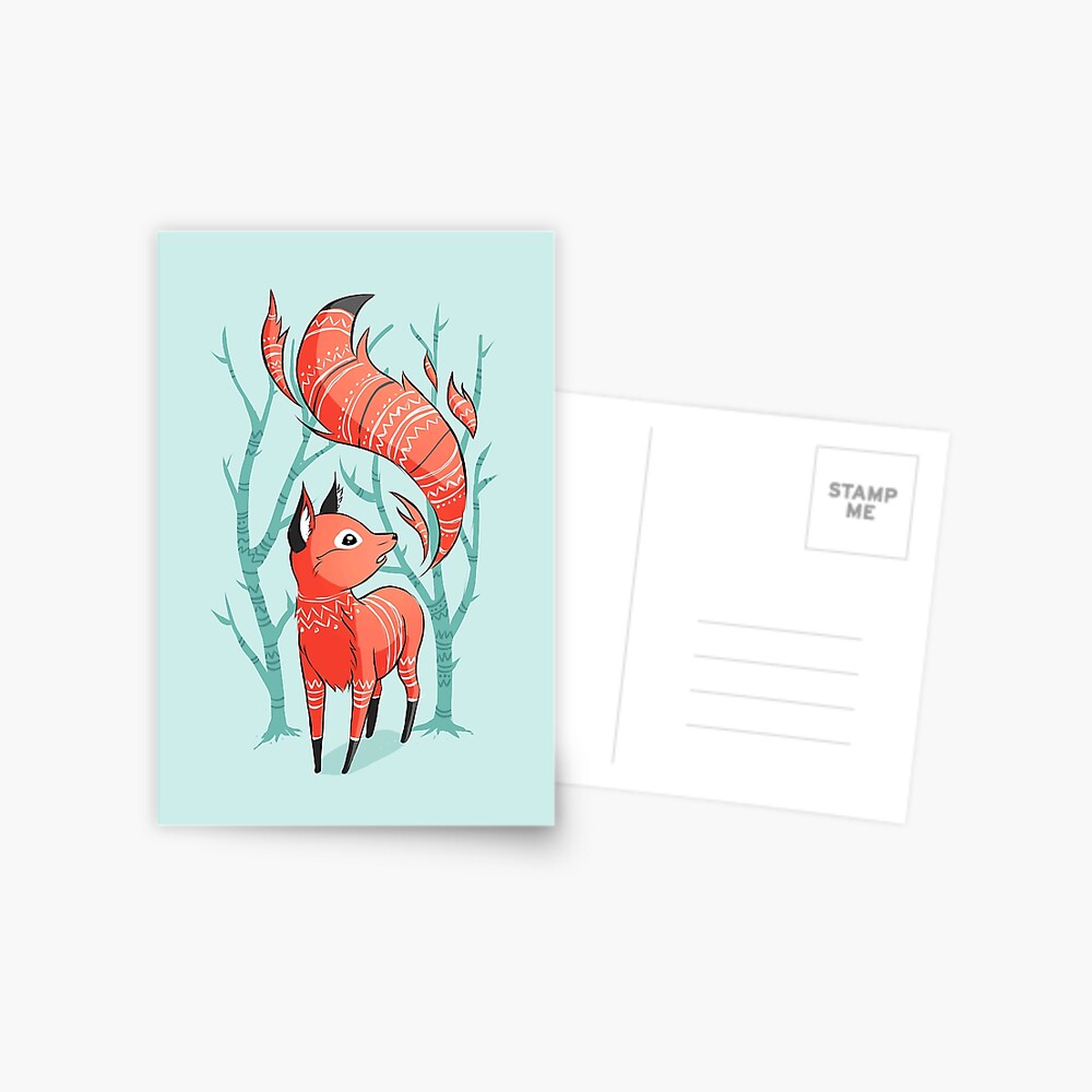 Winter Fox Postcard