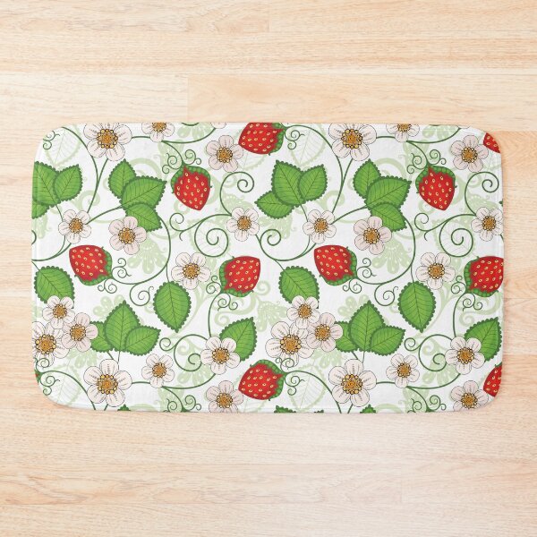 Item preview, Strawberries and Flowers designed and sold by Pink Pineapple Works.