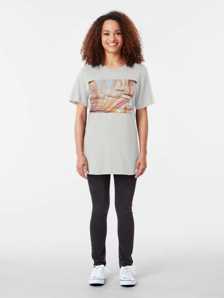 Alternate view of Beautiful old stone patterns Slim Fit T-Shirt