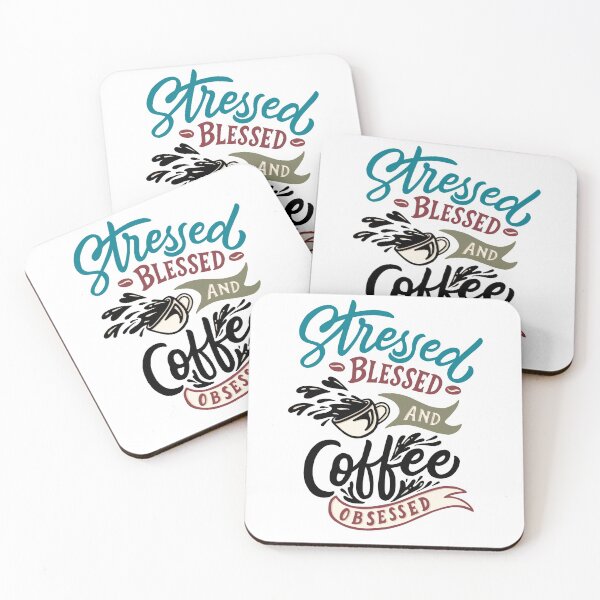 Item preview, Stressed Blessed Coffee Obsessed  designed and sold by CrayzeeTeesUSA.