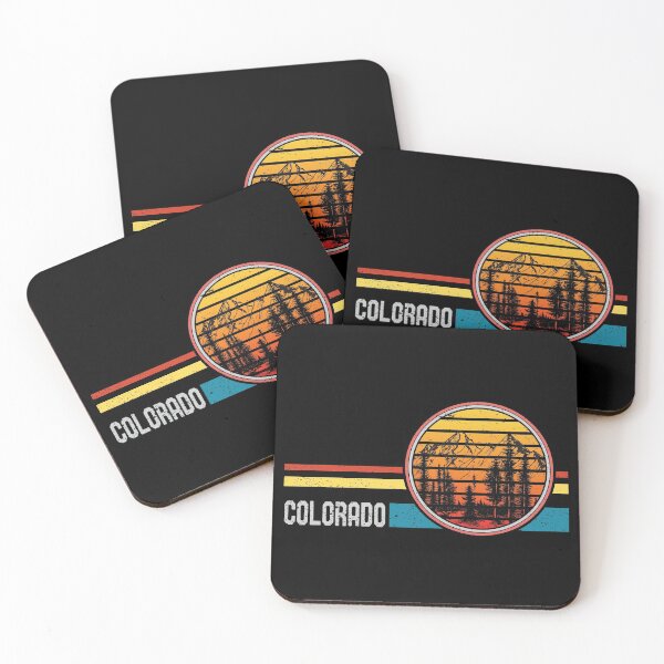 Item preview, Retro Vintage Colorado 70s 80s Style Mountain Sunset designed and sold by mrsmitful.