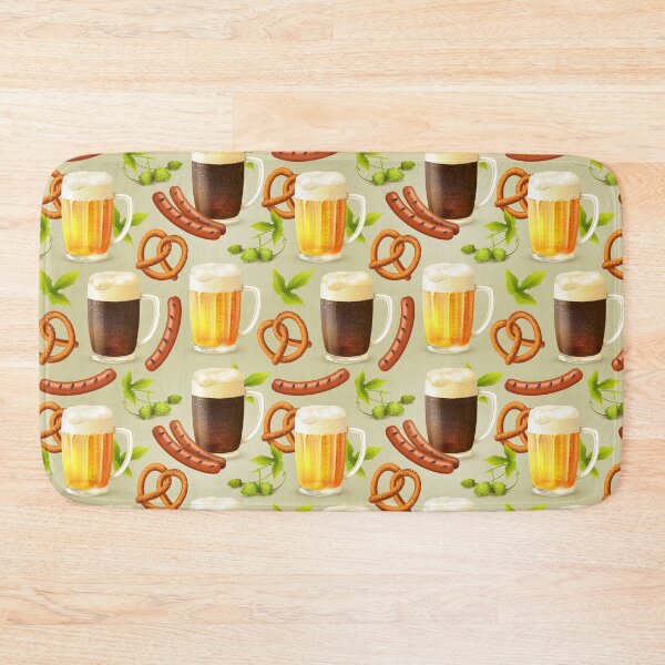 Item preview, Oktoberfest Beer - Pretzels - Sausages designed and sold by Pink Pineapple Works.