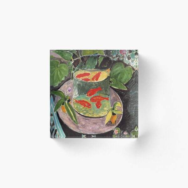 Henri Matisse Goldfish 1911, Goldfishes Artwork, Men, Women, Youth Acrylic Block