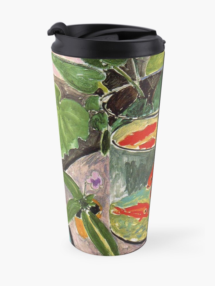 Alternate view of Henri Matisse Goldfish 1911, Goldfishes Artwork, Men, Women, Youth Travel Mug