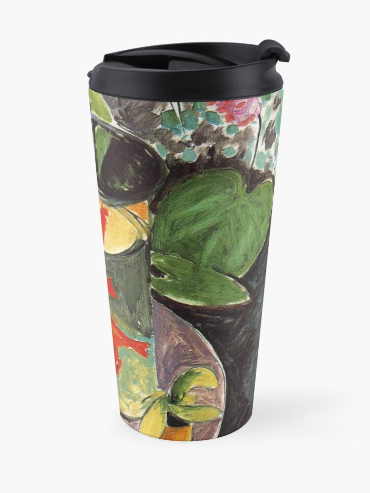 Alternate view of Henri Matisse Goldfish 1911, Goldfishes Artwork, Men, Women, Youth Travel Mug