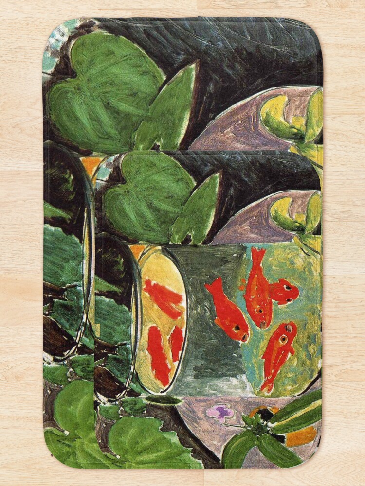 Alternate view of Henri Matisse Goldfish 1911, Goldfishes Artwork, Men, Women, Youth Bath Mat