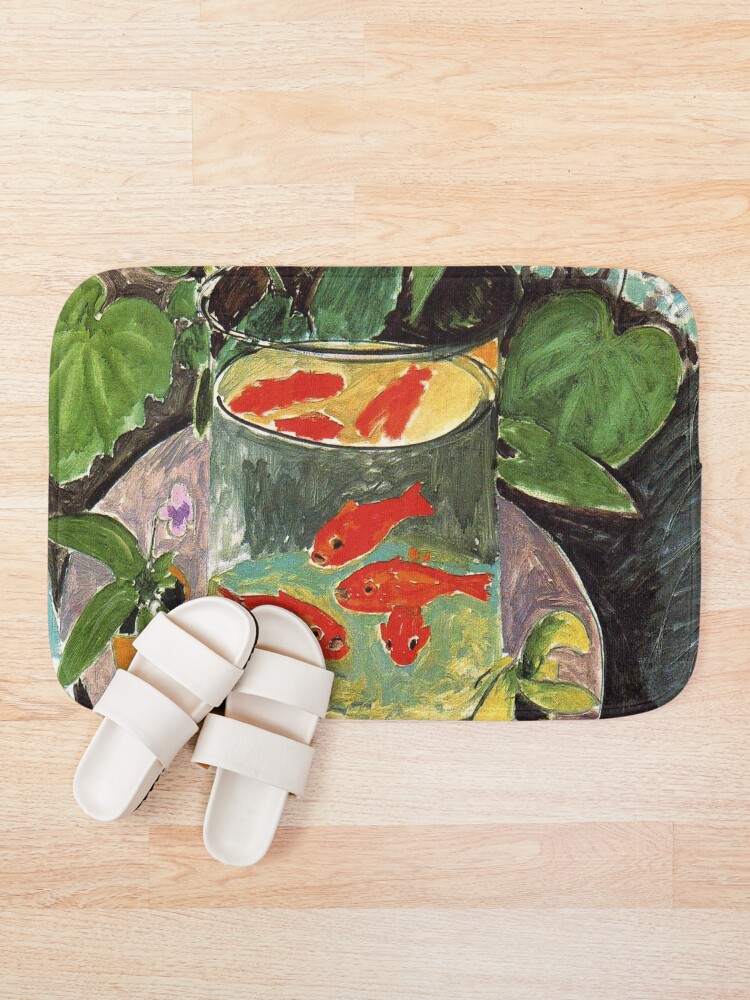 Alternate view of Henri Matisse Goldfish 1911, Goldfishes Artwork, Men, Women, Youth Bath Mat