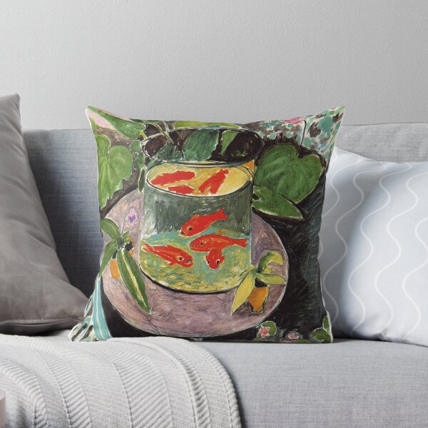 Henri Matisse Goldfish 1911, Goldfishes Artwork, Men, Women, Youth Throw Pillow