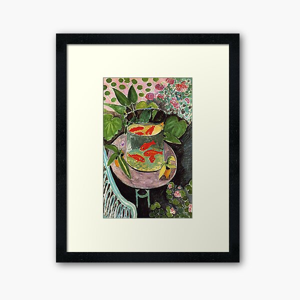 Henri Matisse Goldfish 1911, Goldfishes Artwork, Men, Women, Youth Framed Art Print