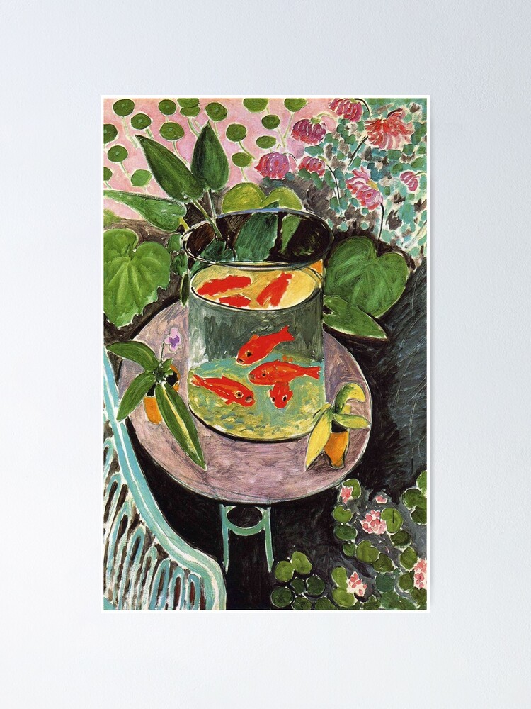 Alternate view of Henri Matisse Goldfish 1911, Goldfishes Artwork, Men, Women, Youth Poster