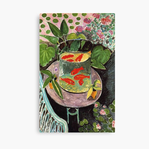 Henri Matisse Goldfish 1911, Goldfishes Artwork, Men, Women, Youth Canvas Print