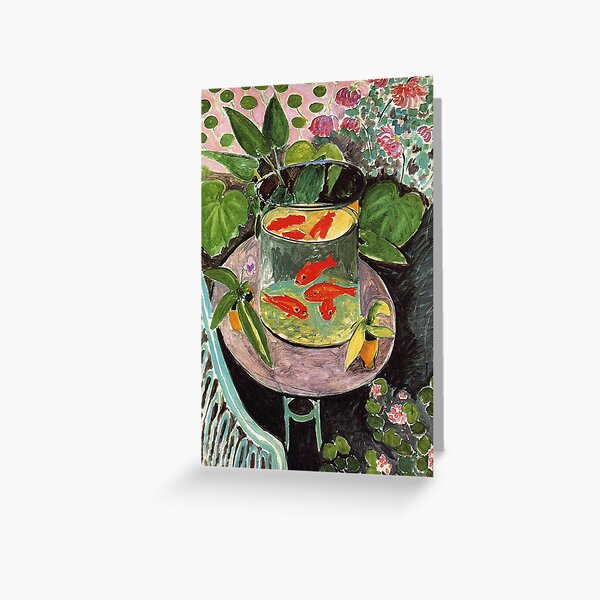 Henri Matisse Goldfish 1911, Goldfishes Artwork, Men, Women, Youth Greeting Card