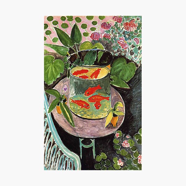 Henri Matisse Goldfish 1911, Goldfishes Artwork, Men, Women, Youth Photographic Print