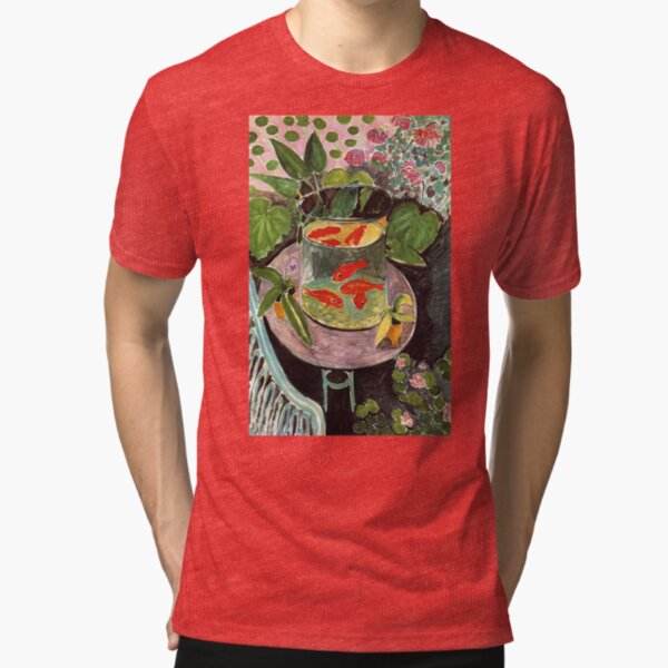 Henri Matisse Goldfish 1911, Goldfishes Artwork, Men, Women, Youth Tri-blend T-Shirt