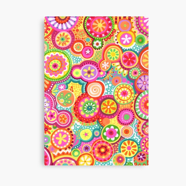 Colorful Abstract Art by Thaneeya McArdle - "Bubbles" Canvas Print