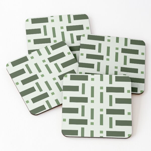 Item preview, Pattern of Squares in Green designed and sold by Istvan Ocztos.