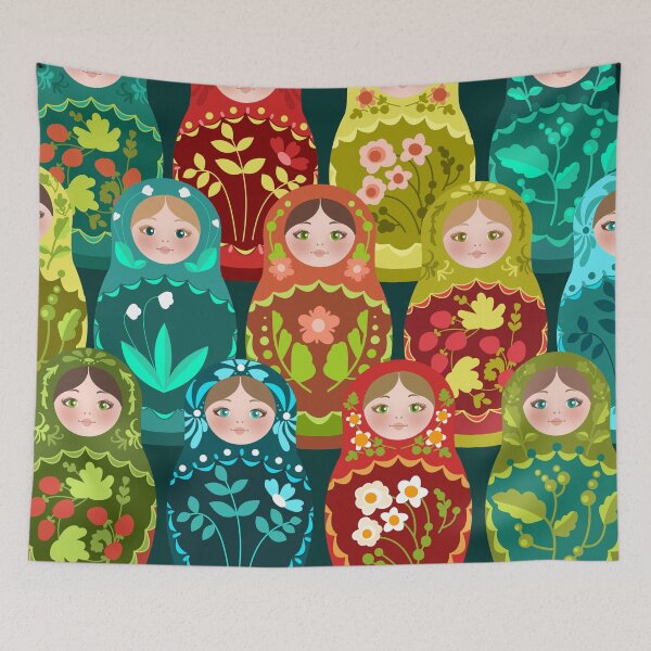 Item preview, Matryoshka Doll Pattern designed and sold by Bethany Gustafson.