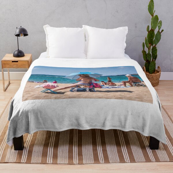 Item preview, Sunbathers with a parasol designed and sold by Martin Langer.