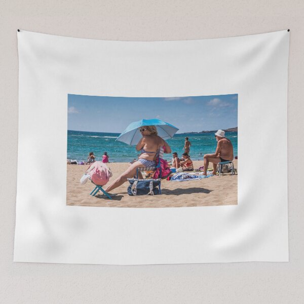 Item preview, Sunbathers with a parasol designed and sold by Martin Langer.