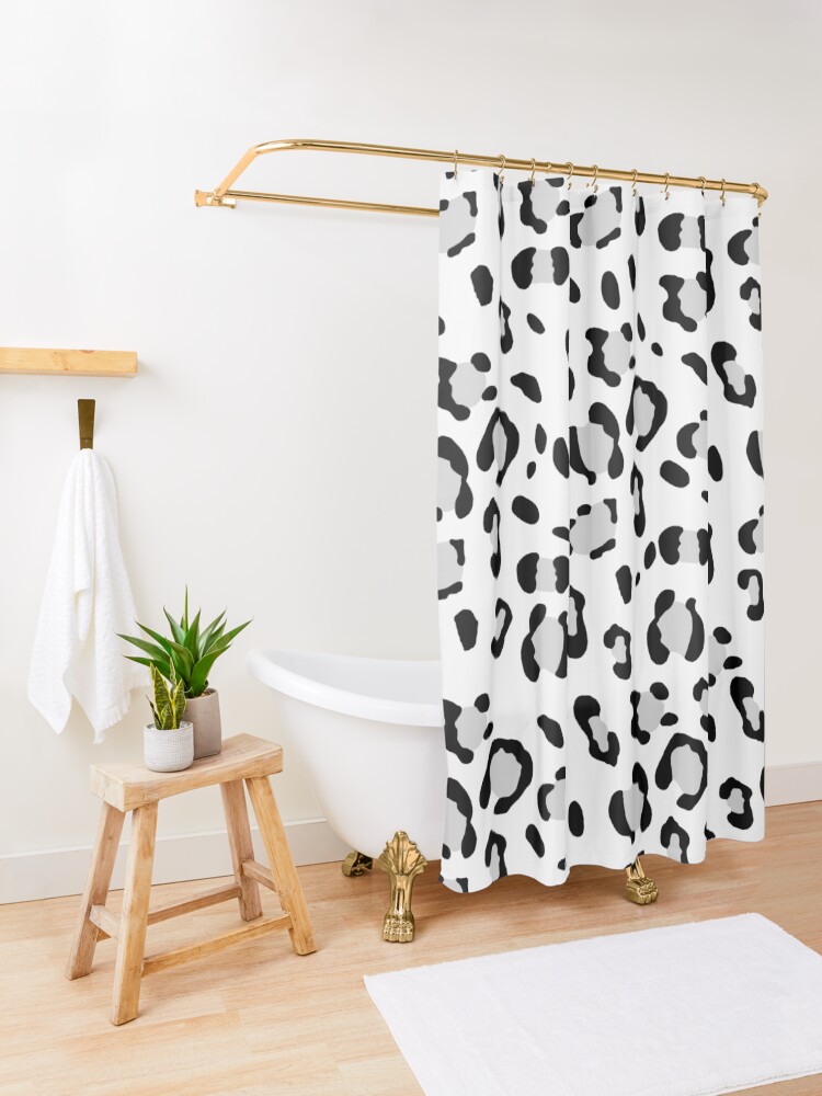 "Leopard Animal Print Glam 3 pattern decor art" Shower Curtain for