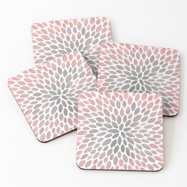 Item preview, Floral Bloom Pattern, Rose gold, Blush, Coral and Gray designed and sold by meggydesigns.
