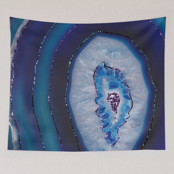 Item preview, Mermaid Agate with Purple Blue Glam #1 (Photo of Glitter Only - Not Reflective) designed and sold by Anita's & Bella's Art.
